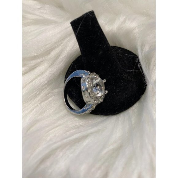 Fashion Cut Women's Size 7 Ring‎ White Sapphire 10k - Picture 6 of 8